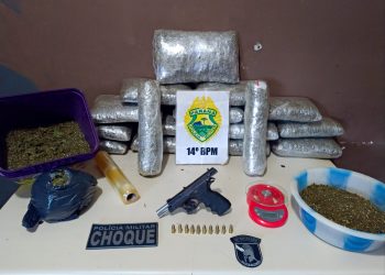 CHOQUE prende homem por tráfico de entorpecentes e posse ilegal de arma de fogo