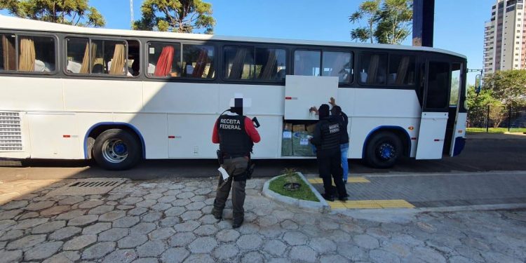 Operação Escudo reteve mais um ônibus carregado de mercadorias