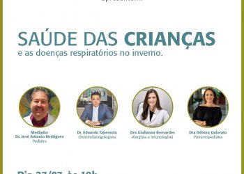 Hospital Costa Cavalcanti e Itamed promoverão live sobre a saúde respiratória das crianças
