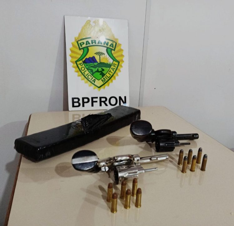BPFRON apreende armas e droga no oeste