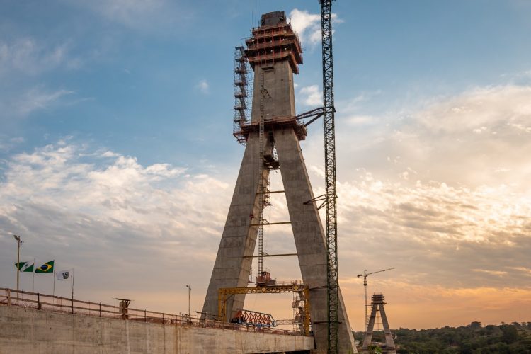Obras da Ponte da Integração chegam a 64% de execução