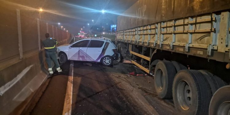 Acidente deixa três mulheres feridas na BR 277, em Medianeira