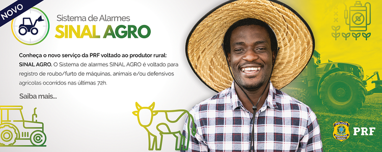 Sinal Agro: PRF lança programa para registrar roubo e furto de animais e máquinas agrícolas