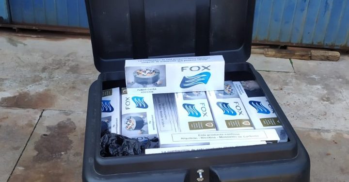 Cigarros são apreendidos pelo BPFRON em Santa Terezinha de Itaipu
