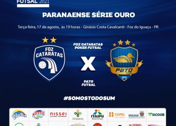 Foz Cataratas recebe o Pato Futsal nesta terça