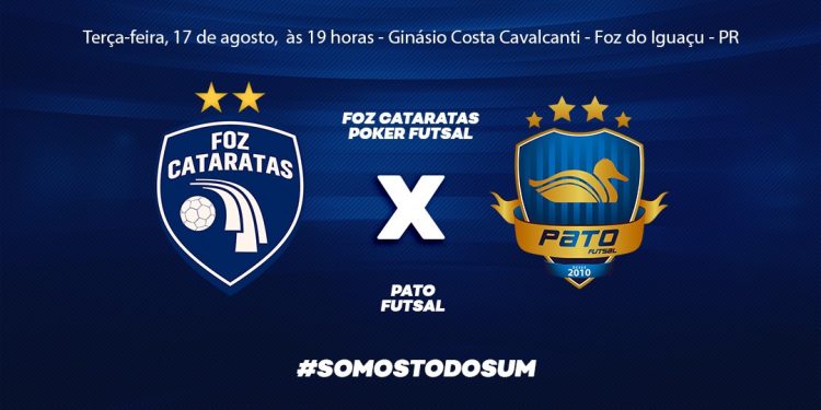 Foz Cataratas recebe o Pato Futsal nesta terça