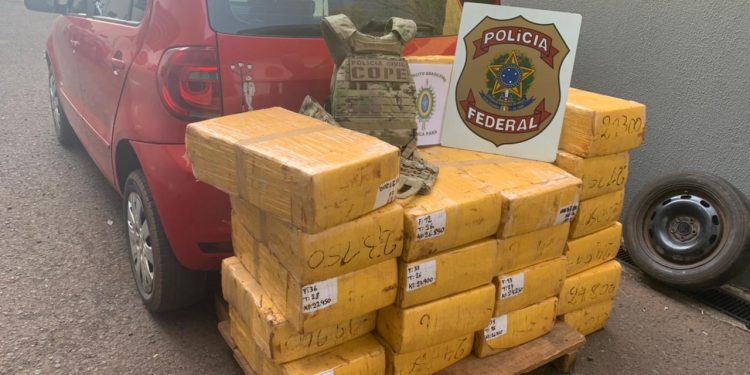 Forças de Segurança apreendem mais de 400kg de maconha em Santa Helena