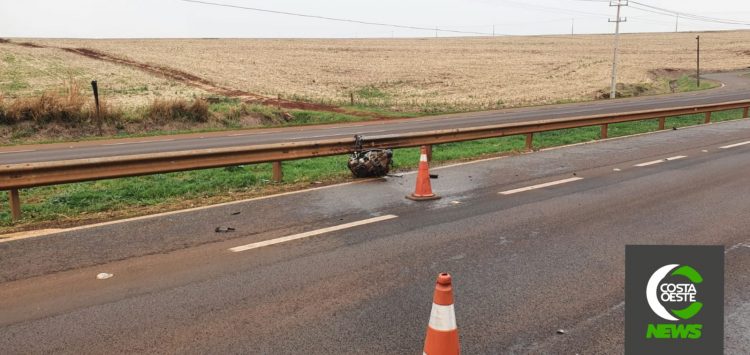 Duas pessoas morrem em acidente na BR-277 em Medianeira