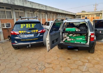 Casal iguaçuense é preso pela PRF levando droga para Curitiba