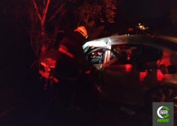 Grave acidente envolvendo três veículos na PR 495 em Medianeira