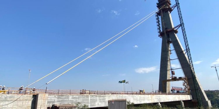 Ponte da Integração atinge 67% de execução em agosto