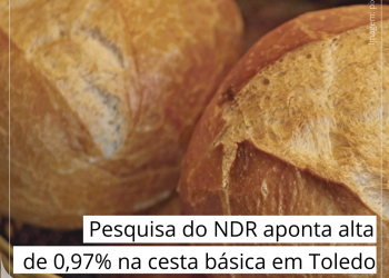 Cesta Básica em Toledo tem alta de 0,97% no mês de agosto
