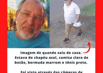 Desaparecimento do senhor Silvio Vitorino da Silva completa uma semana ainda sem pistas