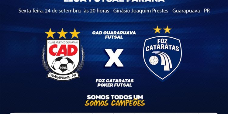 Foz Cataratas Futsal joga em Guarapuava nesta sexta