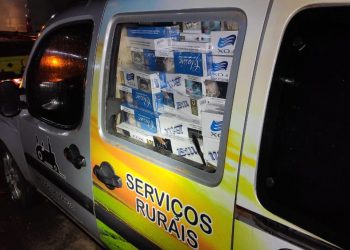 PRF apreende cigarros em veículo que se passava como prestador de serviços rurais