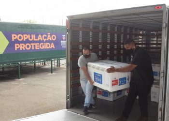 Paraná recebe mais 363,8 mil vacinas CoronaVac para primeira e segundas doses
