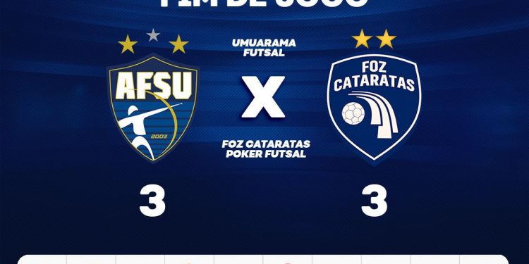 Foz Cataratas Futsal empata com o Umuarama no primeiro jogo do mata mata