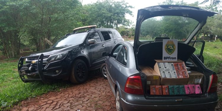 BPFRON apreende produtos contrabandeados em Santa Terezinha