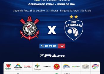 Foz Cataratas Futsal enfrenta o Corinthians nesta segunda (25)