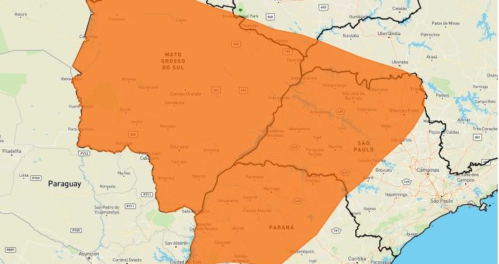 INMET emite alerta laranja para temporal em Foz do Iguaçu neste sábado, 30