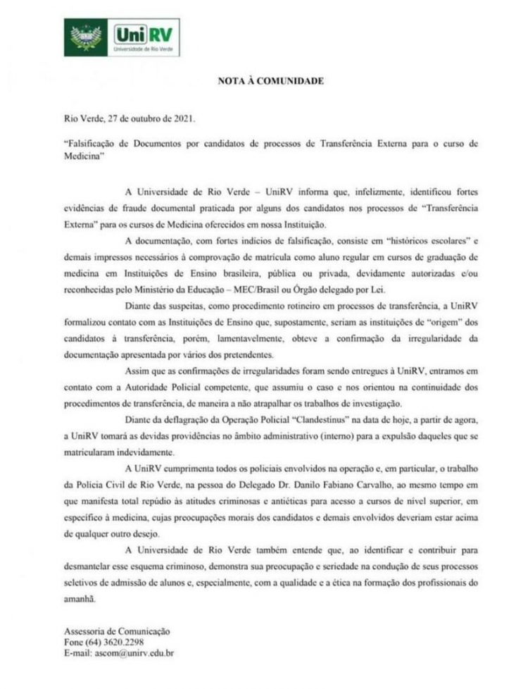 Ex-estudantes de medicina no Paraguai são presos suspeitos de fraude em Goiás