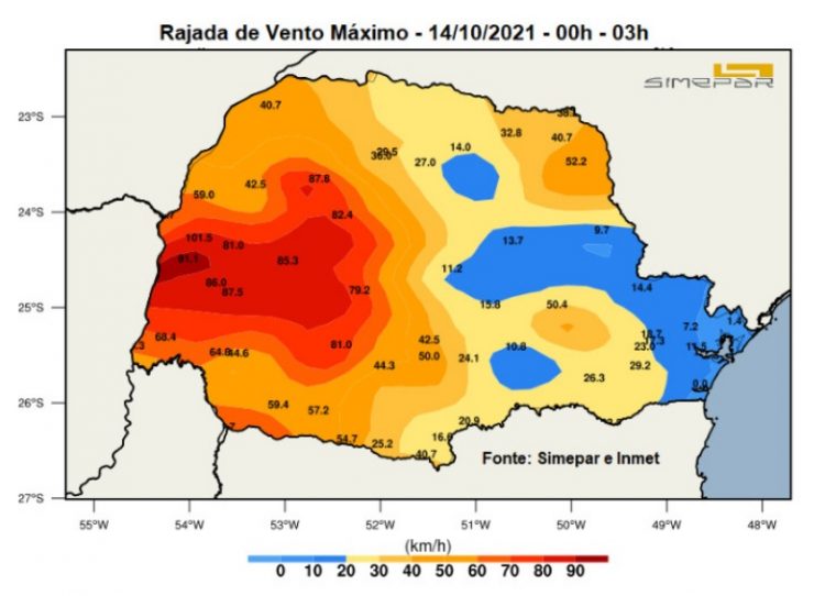 Previsão é de chuva em Foz do Iguaçu até esta sexta-feira