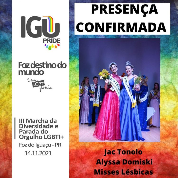 III Marcha da Diversidade e Parada do Orgulho LGBTI+ de Foz do Iguaçu acontece no domingo