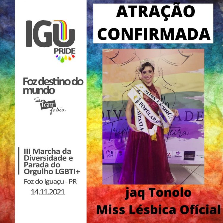 III Marcha da Diversidade e Parada do Orgulho LGBTI+ de Foz do Iguaçu acontece no domingo