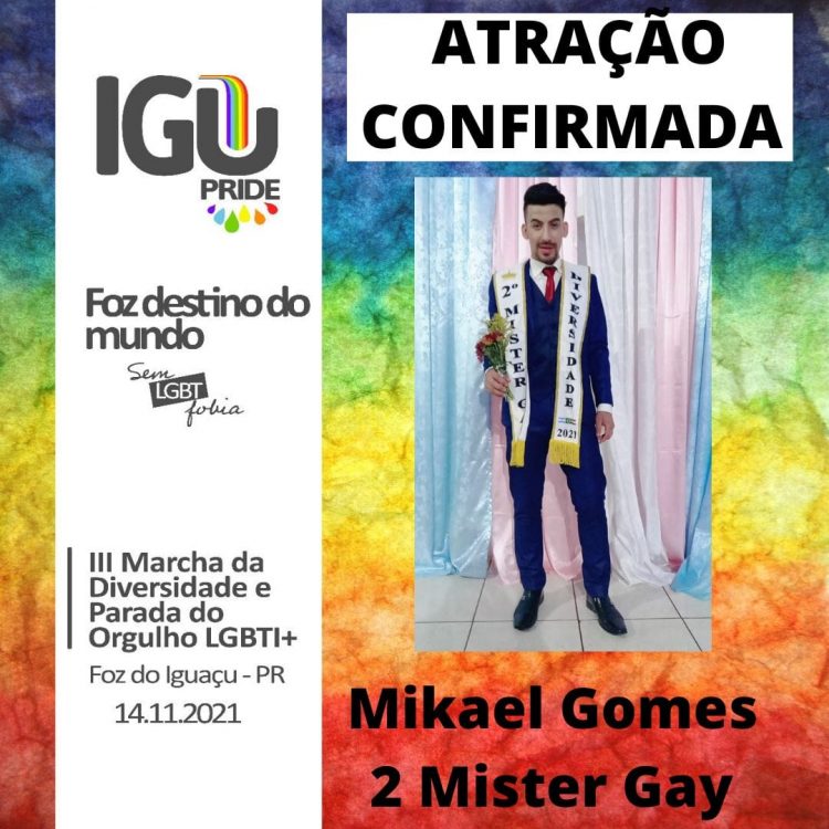 III Marcha da Diversidade e Parada do Orgulho LGBTI+ de Foz do Iguaçu acontece no domingo