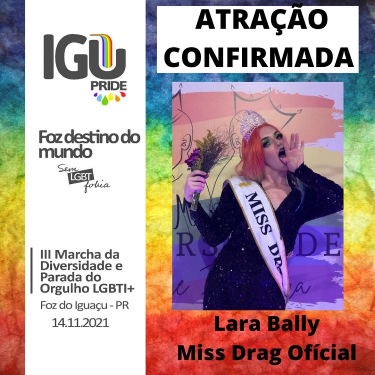 III Marcha da Diversidade e Parada do Orgulho LGBTI+ de Foz do Iguaçu acontece no domingo