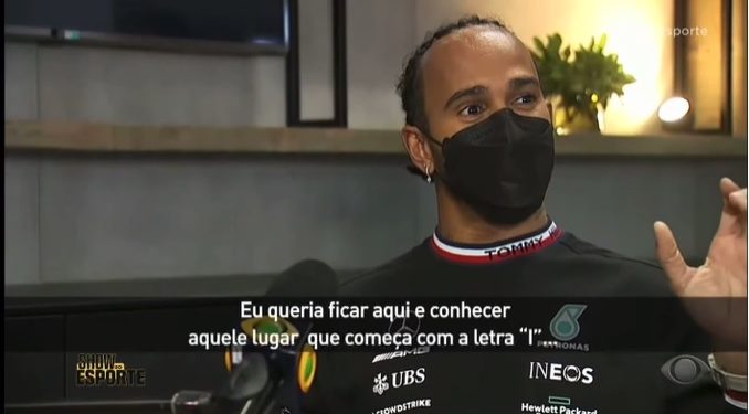 Piloto Lewis Hamilton diz em entrevista que sonha conhecer Cataratas do Iguaçu