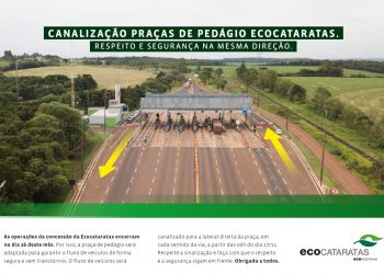Ecocataratas canalizará tráfego nas praças de pedágio
