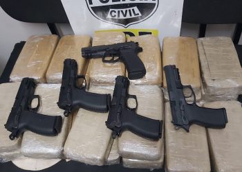 22 kg de crack e pistolas 9mm são aprendidas pela Polícia Civil