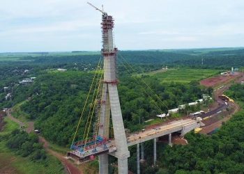 Obras da Ponte da Integração Brasil-Paraguai atingem 73% de execução