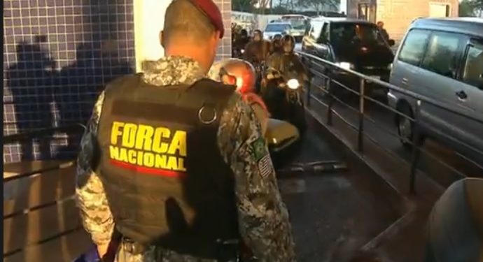 Força Nacional reforça segurança na Ponte da Amizade durante Operação Sete Quedas