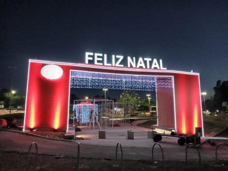 Natal de Águas e Luzes e Jogos de Aventura e Natureza marcam reabertura do Gramadão, neste sábado (4)