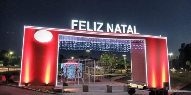 Natal de Águas e Luzes e Jogos de Aventura e Natureza marcam reabertura do Gramadão, neste sábado (4)