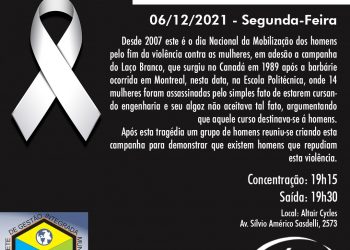 Pedal nesta segunda, 06, celebra Campanha Nacional Laço Branco