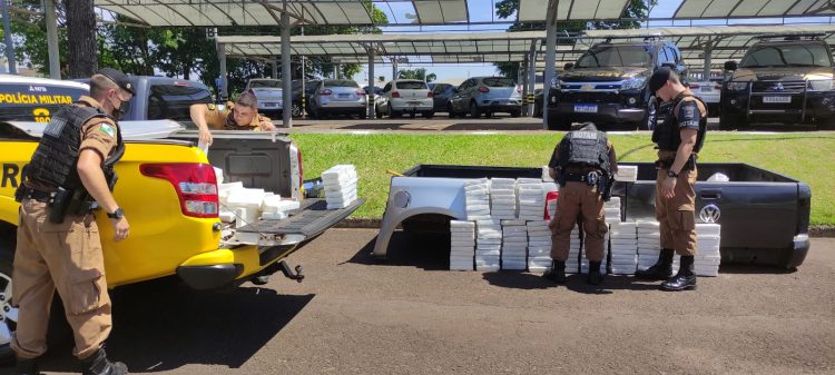 Polícia Militar apreende cerca de 300 kg de cocaína e prende três pessoas no Jardim Canadá