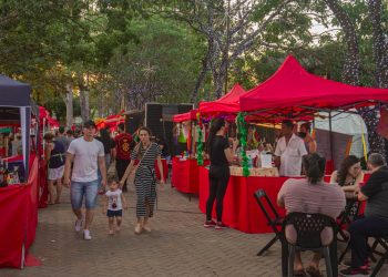 Feirantes de Foz do Iguaçu celebram boas vendas no Natal de Águas e Luzes