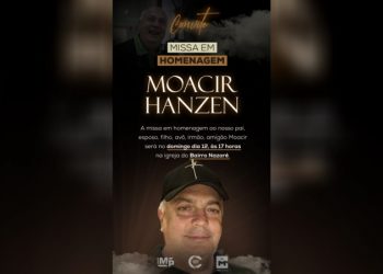 Família convida para missa em homenagem a Moacir Hanzen