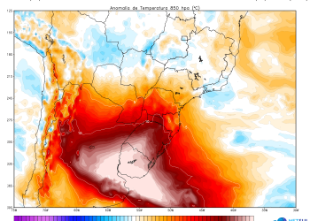 Onda de calor que deve atingir Argentina e Uruguai afetará Oeste, diz Simepar