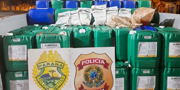 Forças de segurança apreendem carga de agrotóxicos avaliada em R$10 milhões na região Oeste