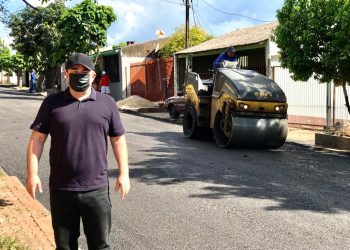 Pavimentação asfáltica chega ao Jardim Itália na região Leste de Foz