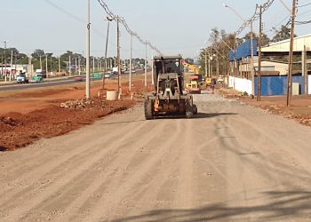 Obras na Av. Olímpio Rafagnin chegam a 12% e seguem dentro do cronograma