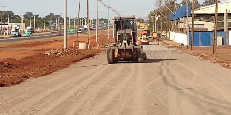 Obras na Av. Olímpio Rafagnin chegam a 12% e seguem dentro do cronograma
