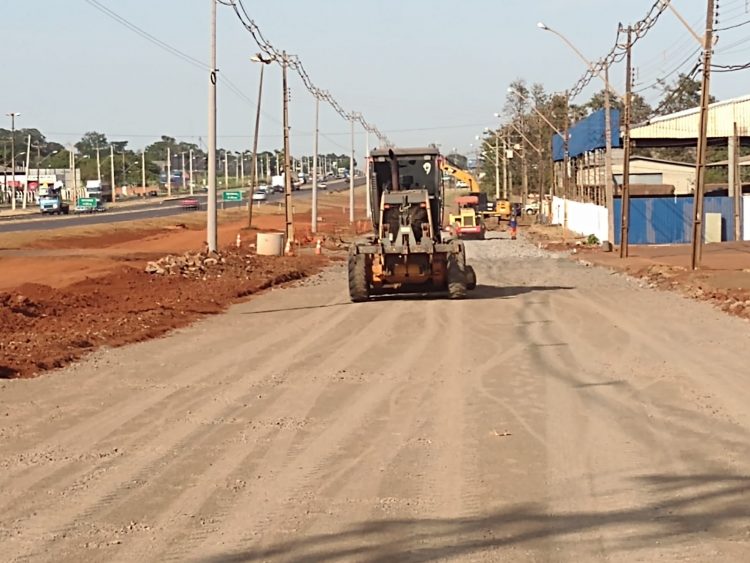 Obras na Av. Olímpio Rafagnin chegam a 12% e seguem dentro do cronograma