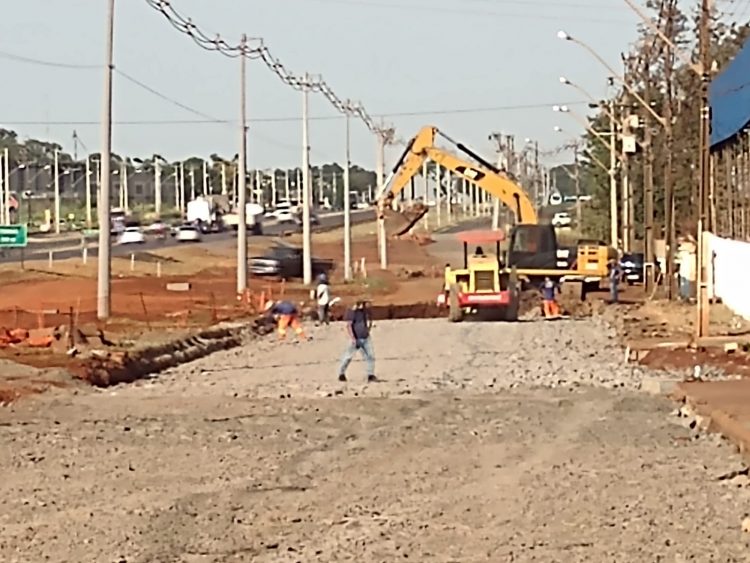 Obras na Av. Olímpio Rafagnin chegam a 12% e seguem dentro do cronograma