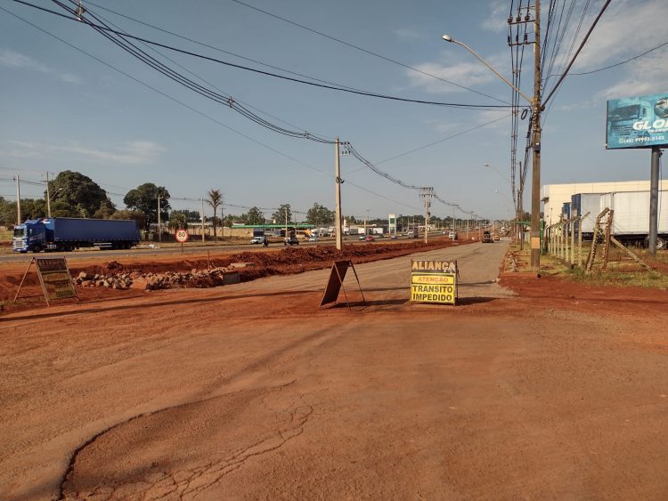 Obras na Av. Olímpio Rafagnin chegam a 12% e seguem dentro do cronograma