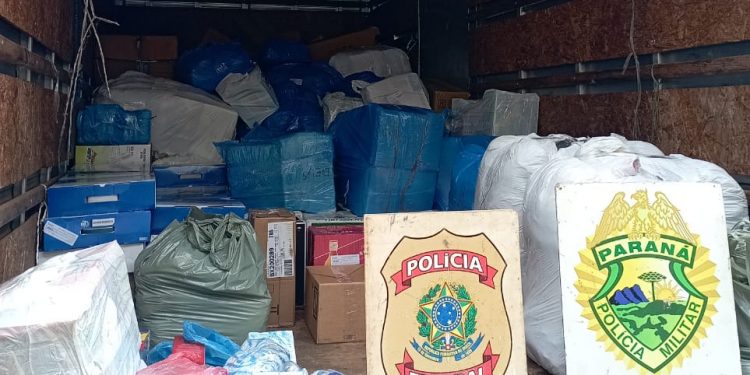 Produtos estrangeiros são apreendidos pelo BPFRON e Polícia Federal